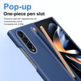 thumbnail image 4 of Dteck Case for Samsung Galaxy Z Fold 3 with Slim S Pen,Luxury PC Case Built-in Front Screen Protector Full Body Protective Cover for Galaxy Z Fold 3 5G,Blue, 4 of 8
