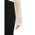 thumbnail image 4 of No Boundaries Juniors' Open Stitch Pullover Sweater with Long Sleeves, Sizes XS-XXXL, 4 of 5