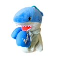 thumbnail image 4 of Animal Hand Puppets Plush Stuffed Animals Puppet Role Play Imaginative Play with shark, 4 of 9