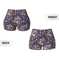 thumbnail image 4 of KLL Snake And Floral Pattern Workout Shorts for Women Scrunch Short Gym Yoga Running Sport Active Exercise Fitness Shorts, 4 of 8