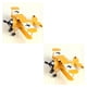 thumbnail image 1 of Monstrate Figuritas artesanales de artcare para decoración del hogar, modelo de aviones de hierro en miniatura, adornos pequeños, novedad No.01 2piezas Monstrate CBP002525, 1 of 5