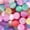 Light Mixed color, variant on 25 count Beads 16mm Eye Bead Frosted Circular Rubber Spacer Beads DIY Making Friendship Bracelet Phone Chain Bead Pen Beads Accessories (Dark Color)