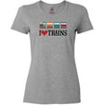 thumbnail image 3 of Inktastic I Love Trains Women's T-Shirt, 3 of 5