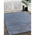 thumbnail image 3 of Ahgly Company Machine Washable Indoor Rectangle Industrial Modern Light Purple Blue Area Rugs, 4' x 6', 3 of 7