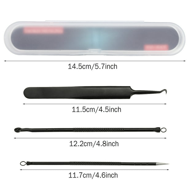 Acne Extractor Kit,Blackhead Tweezers and Needle,Pimple Remover tools