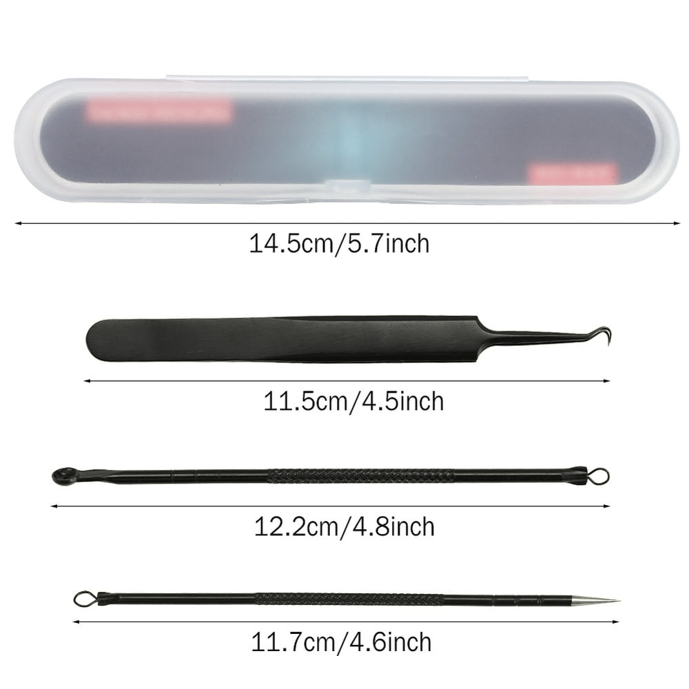 Acne Extractor Kit,Blackhead Tweezers and Needle,Pimple Remover tools