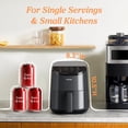 thumbnail image 2 of COSORI Small Air Fryer Oven 2.1 Qt, 4-in-1 Mini Airfryer, Bake, Roast, Reheat, Space-saving & Low-noise, Nonstick and Dishwasher Safe Basket, 30 In-App Recipes, Sticker with 6 Reference Guides, White, 2 of 5