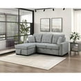 thumbnail image 2 of Lexicon Waitsfield 2-Piece Textured Sectional with Left Chaise in Gray, 2 of 9