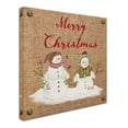 thumbnail image 2 of Trademark Fine Art 'Christmas On Burlap 1' Canvas Art by Jean Plout, 2 of 3
