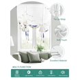 thumbnail image 2 of Botanical Flowers Tie Up Curtains for Windows 45 Inch Length Balloon Curtains Kitchen Adjustable Balloon Window Shade Watercolor Country Blue White Floral Tie Up Bathroom Curtain Window 52"x45", 2 of 6
