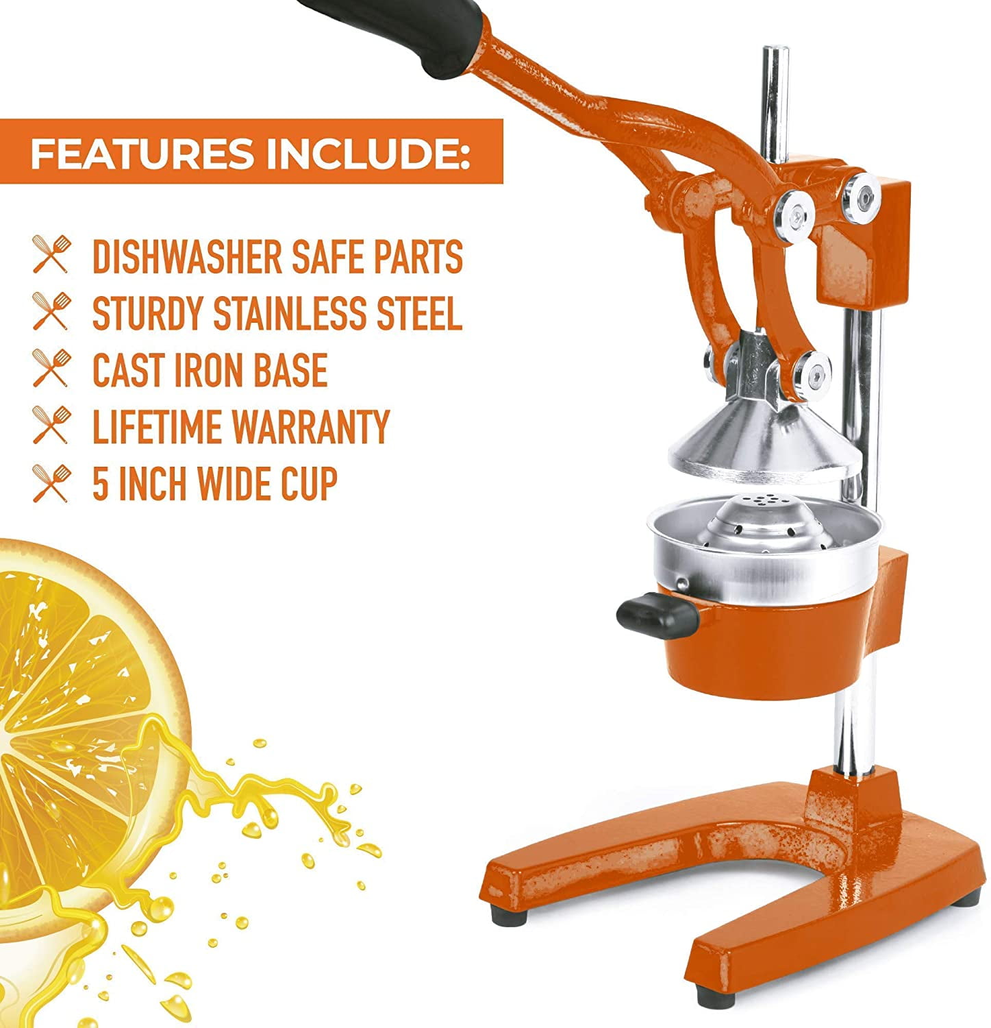 Zulay Kitchen Juice Vortex Lemon & Orange Juicer - Electric Citrus Squeezer  & Presser - Rechargeable Juicer Machine - Wireless Portable Juicer - USB  Charger & Cleaning Brush Included (Blue/White) 
