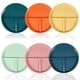 thumbnail image 1 of Evjurcn 6 Pzas Platos de Cena Divididos 3 Compartimentos Platos de Dieta Irrompibles Apilables Plato de Control de Porciones Reutilizables Platos Divisores Aptos para Microondas y Lavavajillas para N, 1 of 1