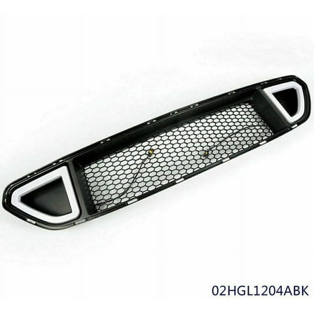 Front Upper Mesh Grille W/ LED DRL Light Fit For 2015 2016 2017 Ford Mustang
