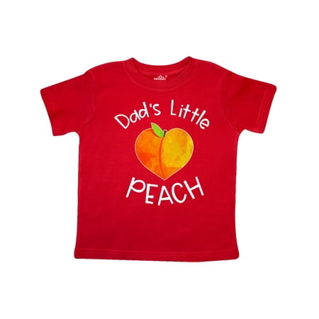 

Inktastic Dad s Little Peach Cute Peach Heart Gift Toddler Boy or Toddler Girl T-Shirt