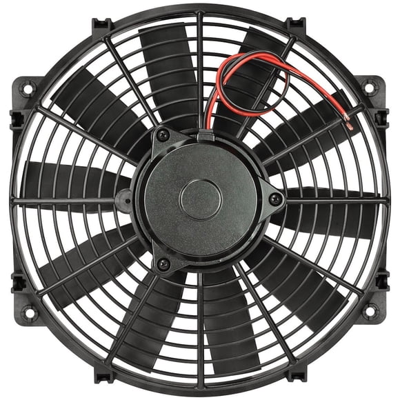 Flex-A-Lite Cooling Fan 123094 Electric; 1250 Cubic Feet Per Minute; 8 Blade; With Plastic Shroud; Adjustable Thermostat/Air Conditioning Relay