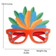 thumbnail image 1 of Xingzhi DIY Plume Eyeglasses Frame Carnival Decorative Glasses Funny Ball Stage Performance Mask Decoration Eyewear Photo Prop Red frame, 1 of 9