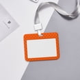 thumbnail image 6 of Bingfone Orange Scales Card Badge Holder,for Girls Girly Women 4 x 3 Inch Nurses School Identity Cruise Travel Name Tags Cover Protector Case, 6 of 7