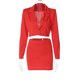 thumbnail image 3 of Falda Conjunto de 2 piezas para mujer, conjunto informal de 2 piezas a juego, conjuntos de trabajo cortos ajustados y pequeños Ygjytge Naranja L para Mujer, 3 of 9