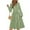 Green, variant on Lenpel Women's Midi Dresses Long Sleeve Wrap V Neck Belted Tiered Ruffle A-Line Flowy Dress Spring Fall Dresses