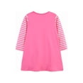 thumbnail image 3 of Bellafa 2-7T Little Girls Long Sleeve Dress Toddler Kids Christmas Easter Cotton Casual Appliques Shirt Jersey Dresses, 3 of 8