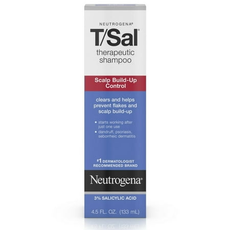 Neutrogena T/Sal Therapeutic Shampoo, Scalp Build-Up Control 4.5 (Best Way To Control Dandruff)