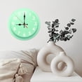 thumbnail image 6 of Mint Green Wall Clock Home Decor Modern Design 10-Inch Silent Wooden Wall Clock, Battery Operated (AA Batteries Not Included), Artistic Home Decor, 6 of 7