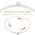thumbnail image 5 of 5 PCS Microwave Oven Stand Turntable Tray Support Switch Ovens Spinner Ring Plate White, 5 of 8