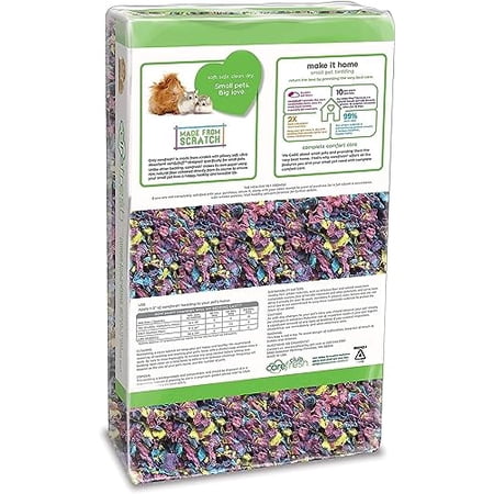 Carefresh 99% Dust-Free Confetti Natural Paper Small Pet Bedding with Odor Control, 23 L