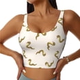 thumbnail image 3 of Goofa Cartoon Snake Printed Sports Bras for Women, High Impact Running Bra Workout Crop Tank Tops Longline Sports Bra Push up-Medium, 3 of 9