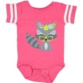 thumbnail image 3 of Inktastic Hipster Raccoon, Raccoon With Glasses, Flowers Boys or Girls Baby Bodysuit, 3 of 5
