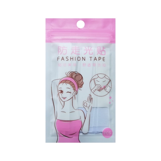 Graflsoa 36PCS Invisible Wardrobe Tape for Neckline & Clothing, Medical-Grade Adhesive, Waterproof & Sweatproof, Transparent Double-Sided Tape for Secure Fit, Medium Size