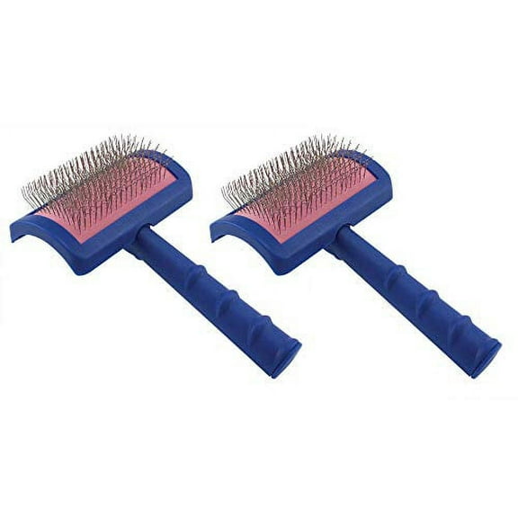 Blue Universal Slicker Brush Professional Dog Grooming Tool Choose Regular Size (Both Sizes)