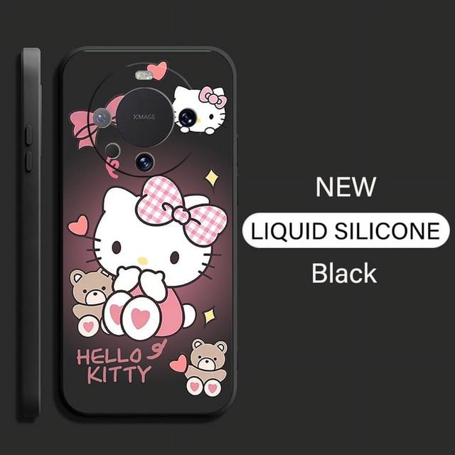 2024 Hello Kitty Cute Cat Phone Case For Huawei Mate 40 30 30E 20 10 Pro Plus Lite Liquid Silicon Shell Full Protection Fundas Liuxinyi