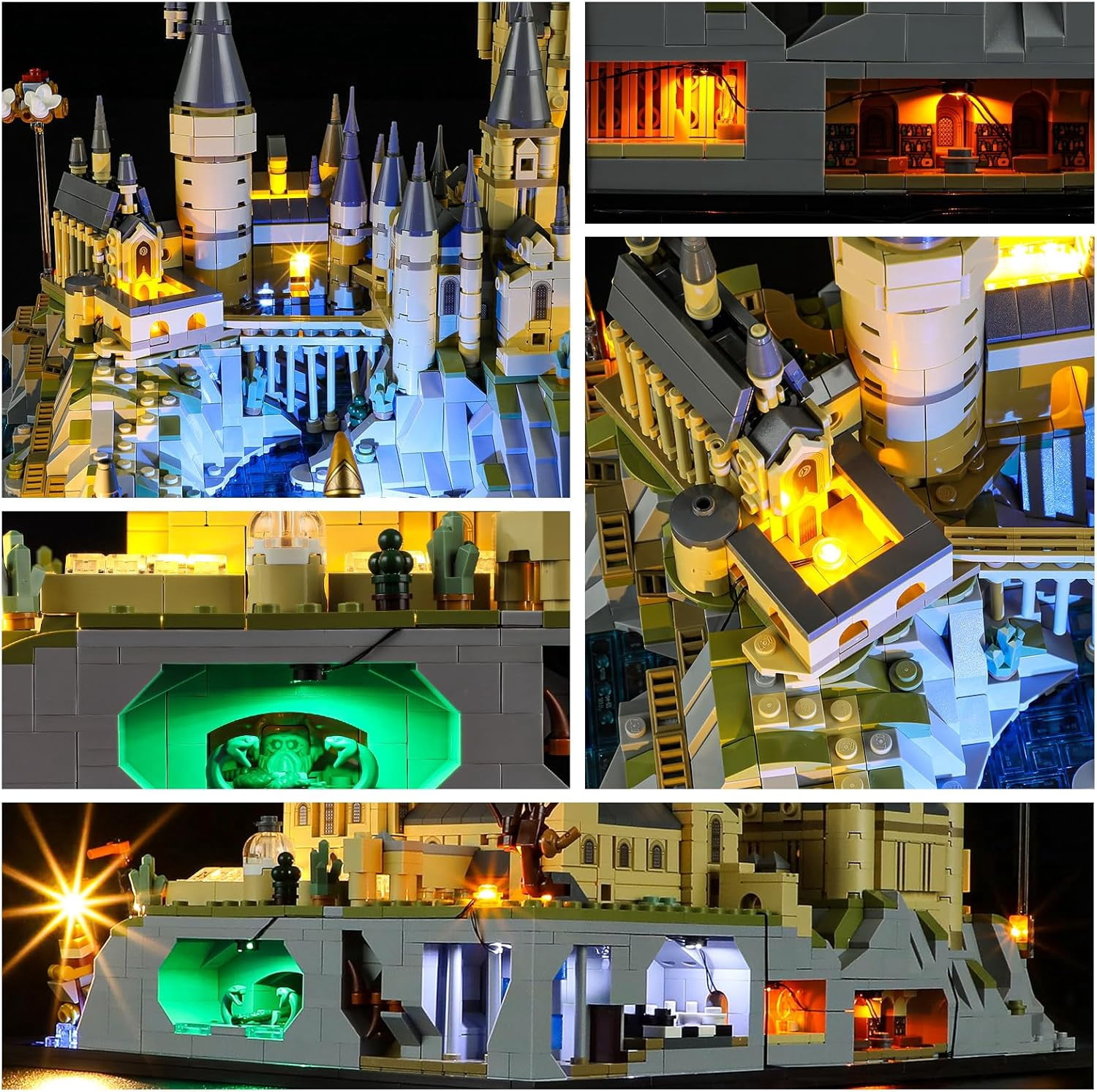 LED Light for Lego-76419 Harry Potter Hogwarts Castle and Grounds Building Blocks Model (Lego Set NOT Included)