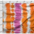 thumbnail image 2 of Soimoi Tie Dye Print, Velvet Fabric, Decor Sewing Fabric by The Yard 54 Inch Wide,Decorative Fabric for Upholstery and Home Accents, Orange, 2 of 5