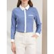 thumbnail image 5 of CAMISA DE TRABAJO DE MANGA LARGA CON BOTONES PARA MUJERES CHIC COLOR BLOCK XS AZUL, 5 of 7
