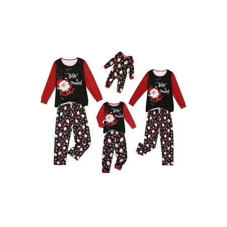 

Family Christmas Matching Pyjamas Sets Polar Bear Santa Claus Snowman Printed Xmas Pjs Adults Kids Sleepwear Nightwear