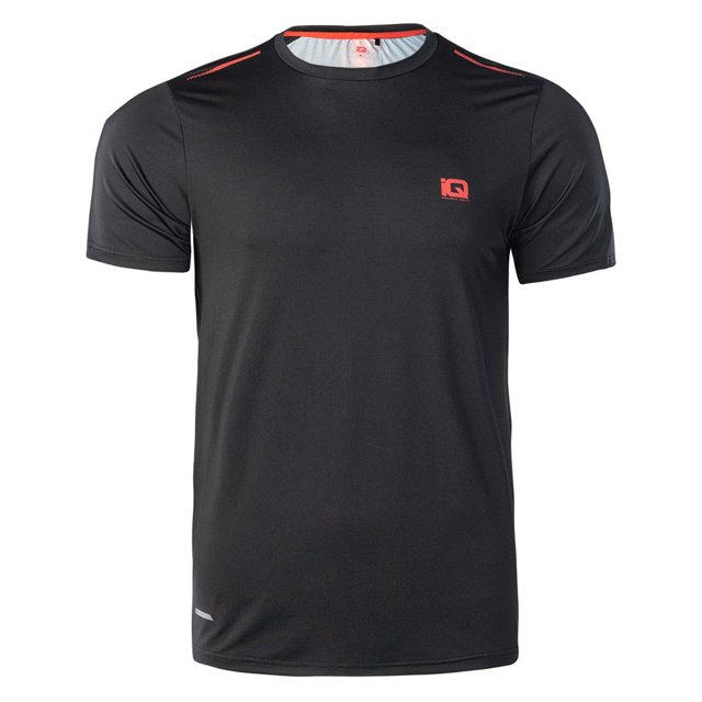 IQ - Camiseta Cross The Line Etes de Manga Corta para Hombre (Negro)