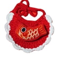 thumbnail image 1 of Babero de Punto EZLIFE Rojo para Mascotas Año Nuevo Tejido a Mano con Cuello Ajustable, 1 of 7