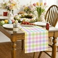 thumbnail image 5 of Easter Linen Table Runner & Placemat Set - Heat-Resistant Tablecloth for Kitchen/Party Tables, Durable Linen Decor for Easter Brunch & Gatherings, Elegant Spring Holiday Table Accent, 71*13in, A, 5 of 7