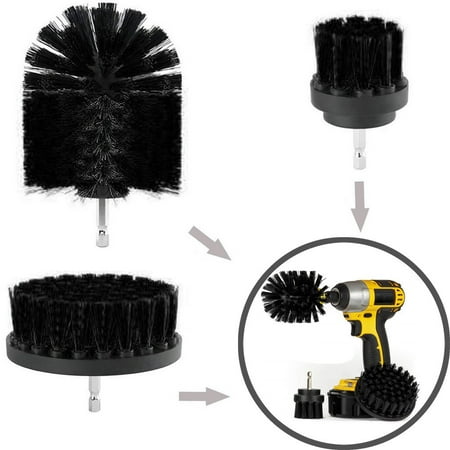 3Pcs Grout Power Scrubber Cleaning Brush Tub Cleaner Combo Tool (Best Homemade Tile And Grout Cleaner)