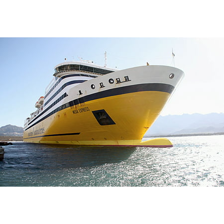 Canvas Print Travel Boat Mediterranean Cruise Port Sea Tourism Stretched Canvas 10 x (Best Mediterranean Cruise Ports)
