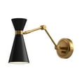 thumbnail image 2 of Alora Lighting WV574524WHAG Blake 12" Tall Wall Sconce - White / Aged Gold, 2 of 2