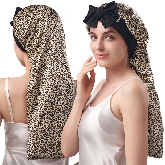 Gorro de seda YFONG de doble capa, seda de morera 100% pura