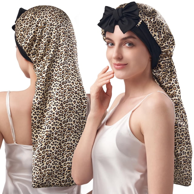 Gorro de seda YFONG de doble capa, seda de morera 100% pura