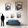thumbnail image 3 of Violaura Gondola Metal Wall Art - Easy to Install Hanging Perfect for Home, Living Room Decor (36.0" x 28.8"), 3 of 8