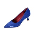 thumbnail image 2 of Women's Low Heel Pumps Fashion Solid Color Shallow Mouth Pumps Shoes Pointed Toe Slip-on Classic Pumps for Partying Wedding, 2 of 9