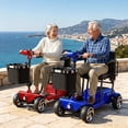thumbnail image 3 of FLYCITY Lightweight Mobility Scooter for Seniors, Foldable Portable Motorized Scooters with Removable Lithium Battery for 20 Miles Travel, 330lb Capacity, Red, 3 of 11