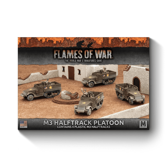 Flames of War: Mid-War American M3 Halftrack Platoon