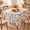 Hampstead Farm-102" x 60" (Rectangular), variant on Thanksgiving Blue Pumpkin 52 X 52 Inch Square Vinyl Tablecloth